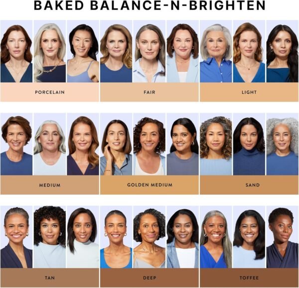 Laura Geller Baked Balance-n-Brighten Color Correcting Foundation 9g Medium – Image 9
