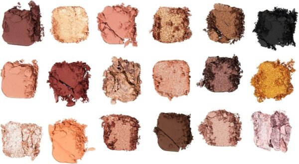 Revolution Beauty, Palette de Fards à Paupières Forever Flawless, 18 Teintes Pigmentées Mattes & Irisées, Végan & Sans Cruauté, Bronze – Image 2