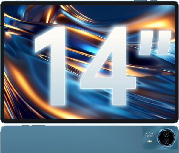 TECLAST T70 Tablette Tactile 14'' Pouces Top Gaming Android Tablet, MTK G99 Octa-Core 2.2GHz, 20Go RAM+256Go(8To TF), SIM 4G LTE + 5GWiFi, 10000mAh/18W, TDDI, GPS/GMS/13MP+8MP/Widevine L1/3.5MM [2025]
