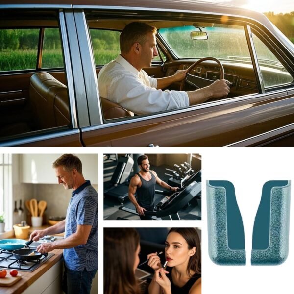 Support Téléphonique pour Tableau De Bord,Support Collant pour Siège Auto | Base Adhésive Collante pour Smartphone pour Écrans De 17,3 Cm – Image 4