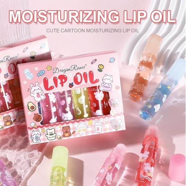 DENESTUP 6pcs Roll-On Lip Gloss Set, Set De Gloss à Lèvres Aromatisé Aux Fruits, Maquillage Brillant Pour Les Enfants Et Les Adolescents, Non Toxique, Adapté Aux Enfants – Image 5