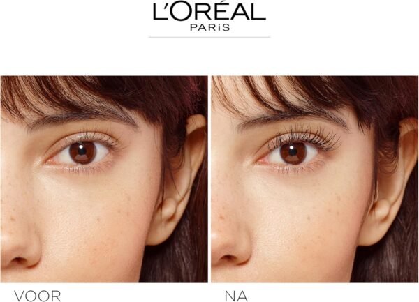 L'Oréal Paris - Mascara Allongeant Telescopic - Noir Intense - Brosse Peigne Flexible - Formule Crème Intensifiante - Couleur : Carbon Black (Noir Carbone) – Image 3