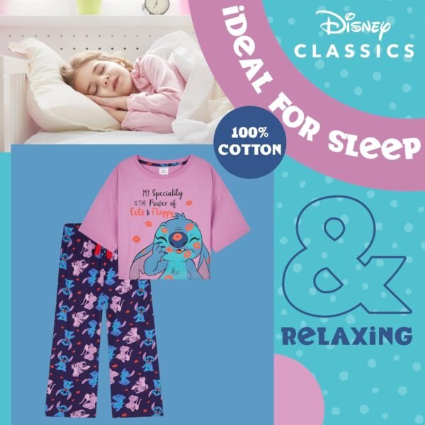 Disney Stitch Ensembles de Pyjama Fille, Vêtements pour Enfants - Cadeau Enfant et Ado – Image 3