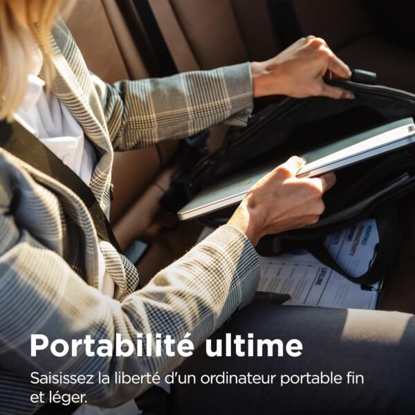 Lenovo IdeaPad Slim 3 Chromebook 14M868 - Ordinateur Portable 14'' FHD (MediaTek Kompanio 520, RAM 4Go, eMMC 64Go, Arm Mali-G52 Graphics, Chrome OS) Clavier AZERTY Français - Gris – Image 3