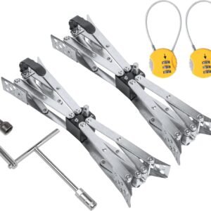 Alternative view of Maxchock Wheel Chock Lot de 2 stabilisateurs en forme de X (réglage du forage unique) Dual Axel RV pour remorque, camping-car, camping (XL-2)