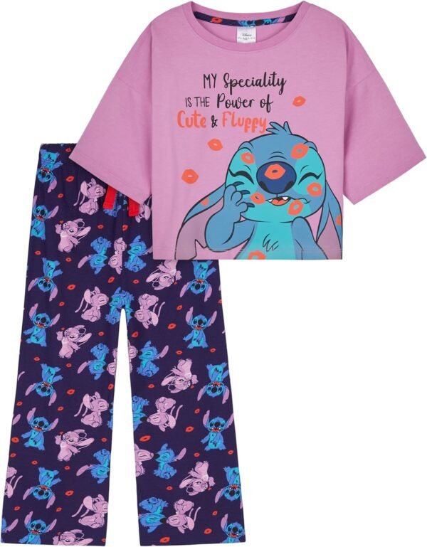 Disney Stitch Ensembles de Pyjama Fille, Vêtements pour Enfants - Cadeau Enfant et Ado