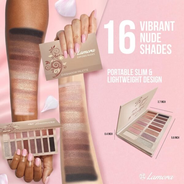 Palette Fard À Paupière Maquillage Yeux - Nude 16 Couleurs Shimmer Matte Ultra Pigmenté Ombre A Paupière – Image 4