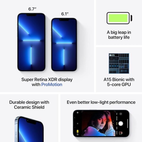 Apple iPhone 13 Pro, 256 Go - Bleu Alpin (Reconditionné) – Image 7