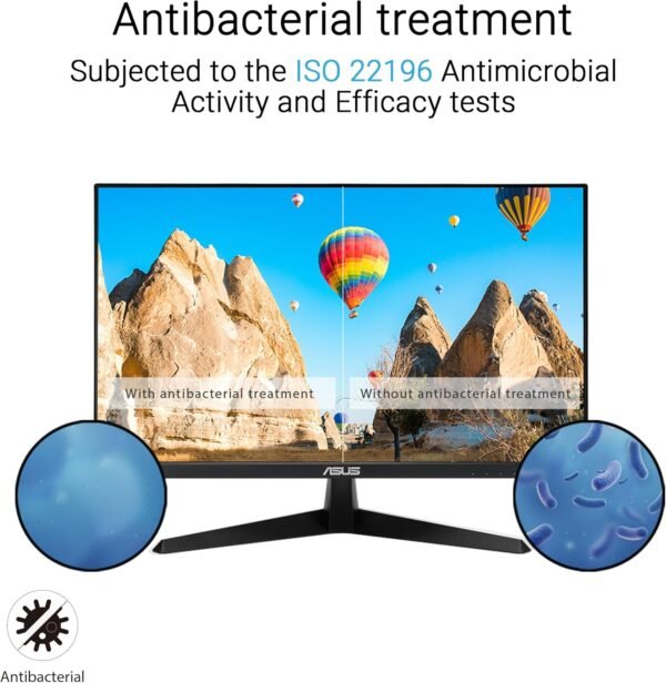 ASUS Moniteur de Jeu VY249HGR Eye Care – 23,8 Pouces FHD (1920 x 1080), IPS, 120 Hz (OC), SmoothMotion, 1 ms (MPRT), Adaptive Sync, Technologie Eye Care Plus, lumière Bleue, Flicker Free – Image 4