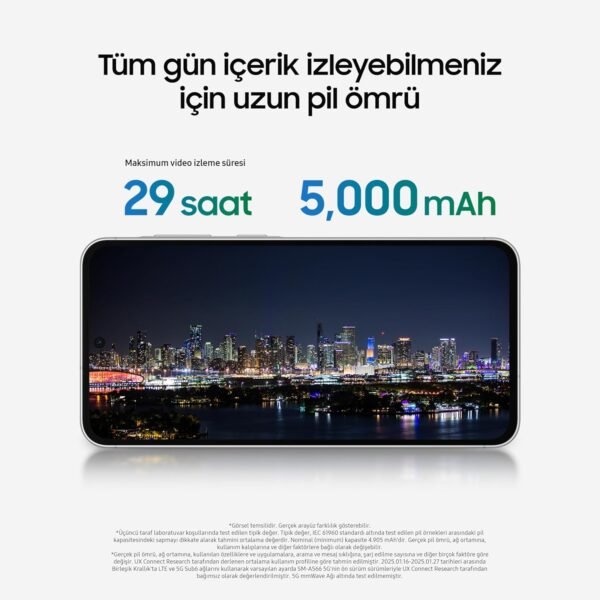 Samsung Galaxy A56 5G, smartphone Android, 256 Go de stockage, 8 Go de RAM, anthracite, mise à niveau du système d'exploitation 6x, grand écran, longue durée de vie de la batterie (garantie Samsung – Image 8