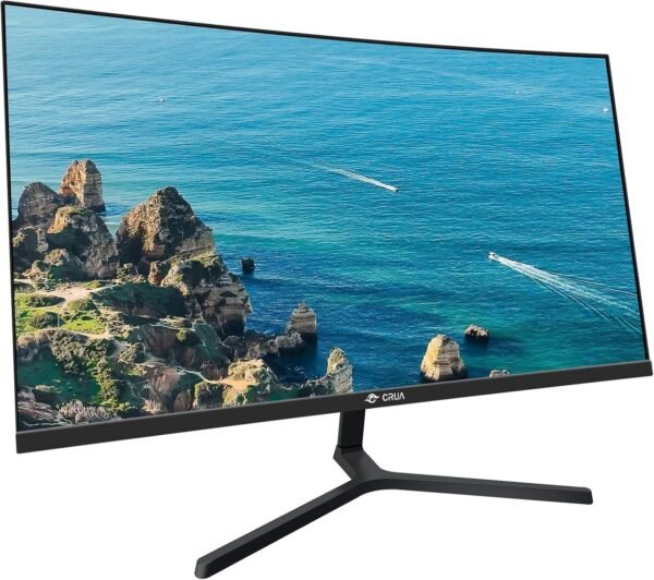 CRUA 24" 100 Hz Moniteur de Jeu incurvé de, Full HD 1080p 2800R sans Cadre, GTG 1 ms avec FreeSync, Faible Flou de Mouvement, Soin des Yeux, VESA, HDM“ – Image 2