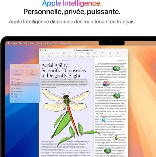 Apple MacBook Air 13 Pouces Ordinateur Portable avec Puce M4 : Conçu pour Apple Intelligence, Écran Liquid Retina de 13,6 Pouces, Mémoire unifiée de 16 Go, Stockage SSD de 256 Go, Touch ID ; Minuit – Image 4