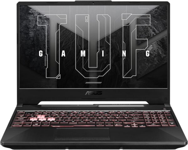 ASUS TUF Gaming A15-TUF506NFR-HN004W 15.6-inch FHD 144Hz PC Portable AMD Ryzen 7 7435HS Processeur 3.3GHz, 16GB DDR5 RAM, 512GB PCIe 4.0 NVMe SSD, NVIDIA GeForce RTX 2050 GPU 4Go – Clavier AZERTY