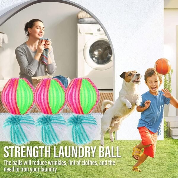 XLOUCH Anti Poil Machine à Laver, 12 PCS Réutilisable Cheveux Animaux Nettoyage Outil pour Machine à Laver, pour Nettoyer Poils d'animaux Domestiques, Cheveux, Débris Coton – Image 3