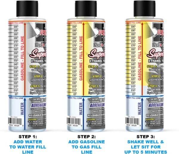 WERPOWER REV X Super Tester Flex Fuel Ethanol E85 to E10, E15, E20, E25 Test Kit – Image 3