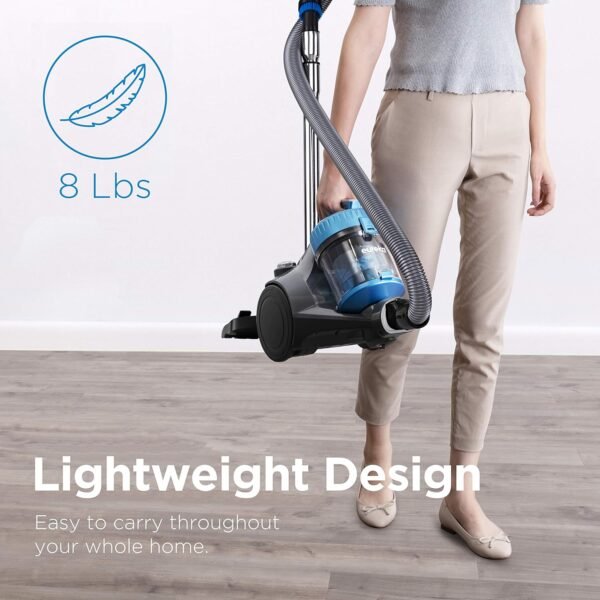 EUREKA Whirlwind Bagless Canister Vacuum Cleaner NEN110A, Cylinder, Blue, US – Image 7