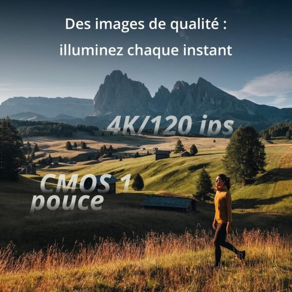 DJI Osmo Pocket 3 Créateur Bundle, camera vlog CMOS 1'' et Vidéo 4K/120 ips, digital et petite, Stabilisation à 3 axes, Suivi Facial/Objet, MAP rapide, avec Micro pour un Son net – Image 2