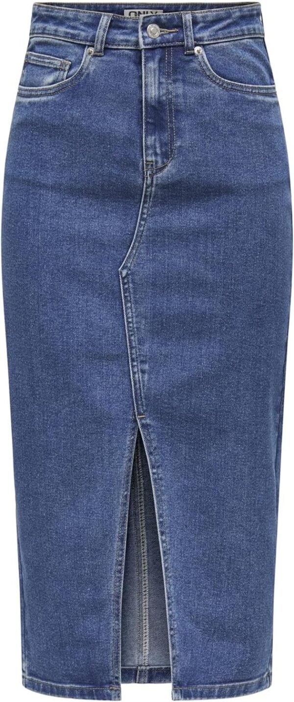 ONLY Onlsiri Front Slit Skirt DNM Gua Noos Jupe en Jean Femme