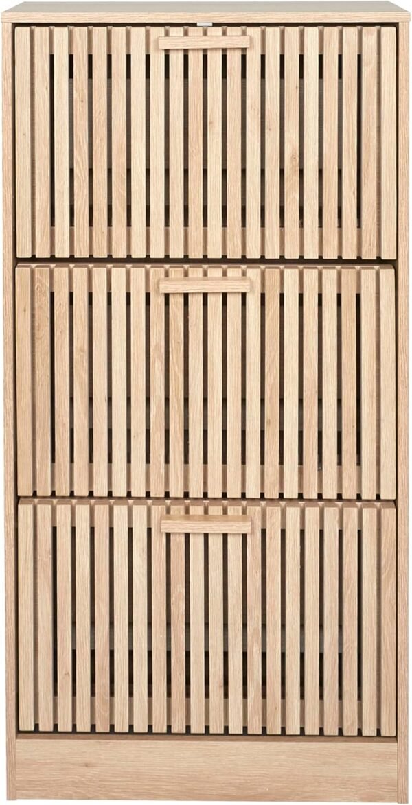 HOME DECO FACTORY - HD0206 - Meuble A Chaussure 3 Portes Klaus - Entrée, Salon – Image 3