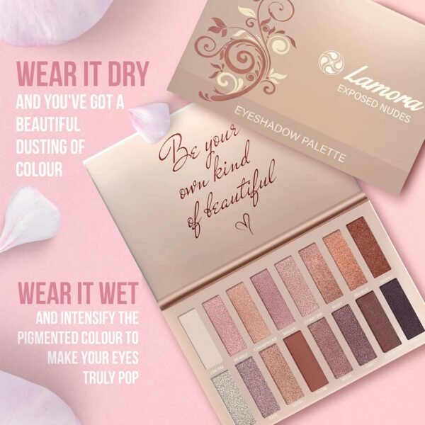 Palette Fard À Paupière Maquillage Yeux - Nude 16 Couleurs Shimmer Matte Ultra Pigmenté Ombre A Paupière – Image 5