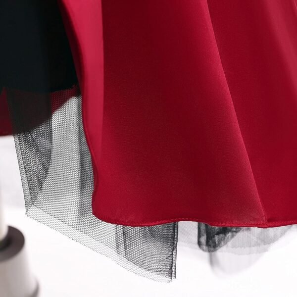 Cichic Robe de fête pour fille - Robe plissée élégante en satin - Pour concours de beauté, anniversaire, mariage, demoiselle d'honneur, bal de fin d'année, 2 à 10 ans – Image 7