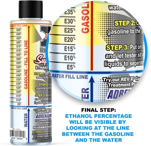 WERPOWER REV X Super Tester Flex Fuel Ethanol E85 to E10, E15, E20, E25 Test Kit – Image 2
