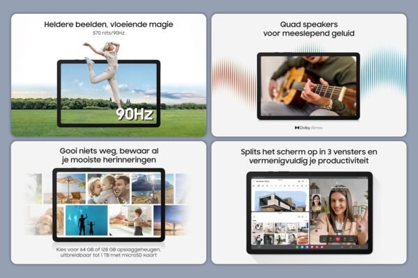 SAMSUNG Tablette Tactile Galaxy Tab A9+ 64 Go WiFi Gris Anthracite – Image 9