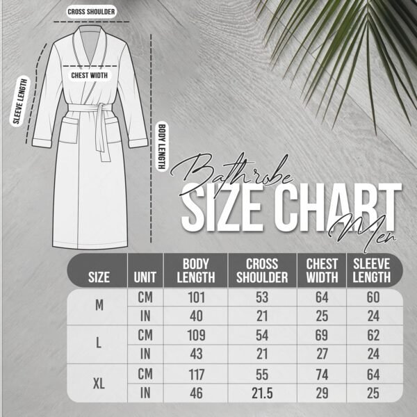 NY Threads Robe de chambre à col châle pour hommes, vêtements de nuit et d'intérieur doux et douillets – Image 2