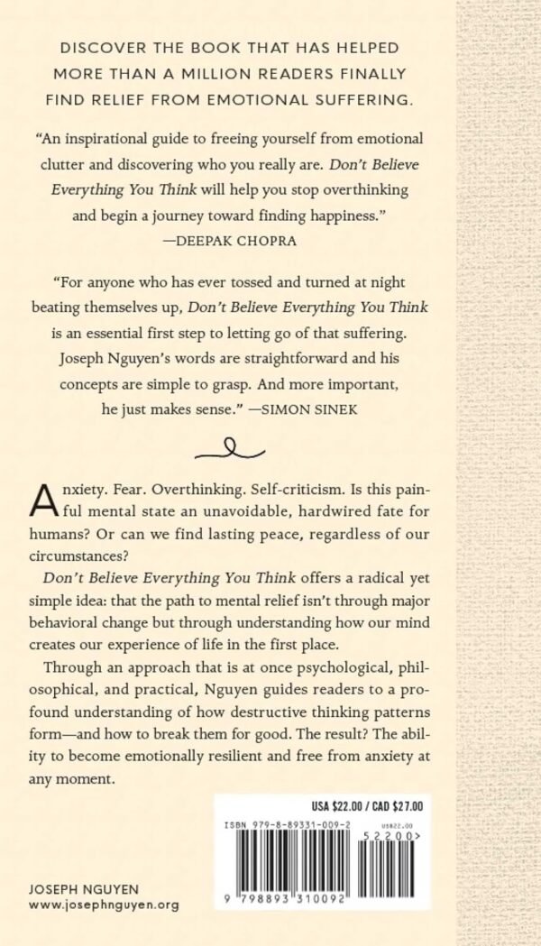 Don't Believe Everything You Think (Expanded Edition): Why Your Thinking Is The Beginning & End Of Suffering – Image 2