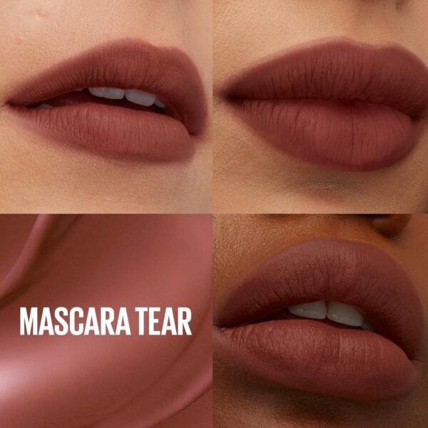 Maybelline New York - Blush à Lèvres Teddy Tint - Effet Mat Fondu - Tenue Longue Durée - Teinte : Mascara Tear (20) - Contenance : 5 ml – Image 3