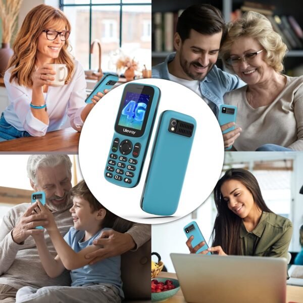 Uleway 4G Telephone Portable Senior Débloqué, Double SIM Téléphone Portable Personnes âgées | Téléphone Portable Compact Facile à Utiliser avec 1.8" LCD Écran | Haut Volume | USB C | Utiliser Nano SIM – Image 6