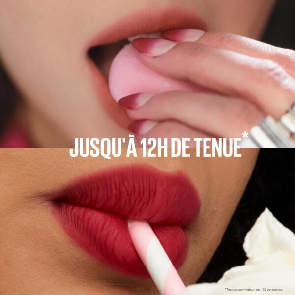 Maybelline New York - Blush à Lèvres Teddy Tint - Effet Mat Fondu - Tenue Longue Durée - Teinte : Mascara Tear (20) - Contenance : 5 ml – Image 4
