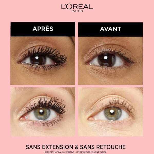 L'Oréal Paris - Base-Soin pour Mascara - Effet Amplifié & Tenue Prolongée - Cils Fortifiés - Formule à l'Huile de Jojoba & Vitamine - Primer Lash Paradise - Teinte : Universel - 6 ml – Image 2