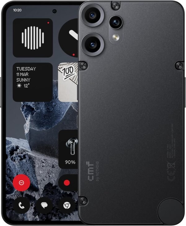 CMF Phone 2 Pro 128GB – Smartphone 5G avec Appareil Photo 50MP et Zoom 20x, écran AMOLED FHD+ 6,77" à 120Hz, Batterie 5000mAh et Nothing OS 3.2 – Noir