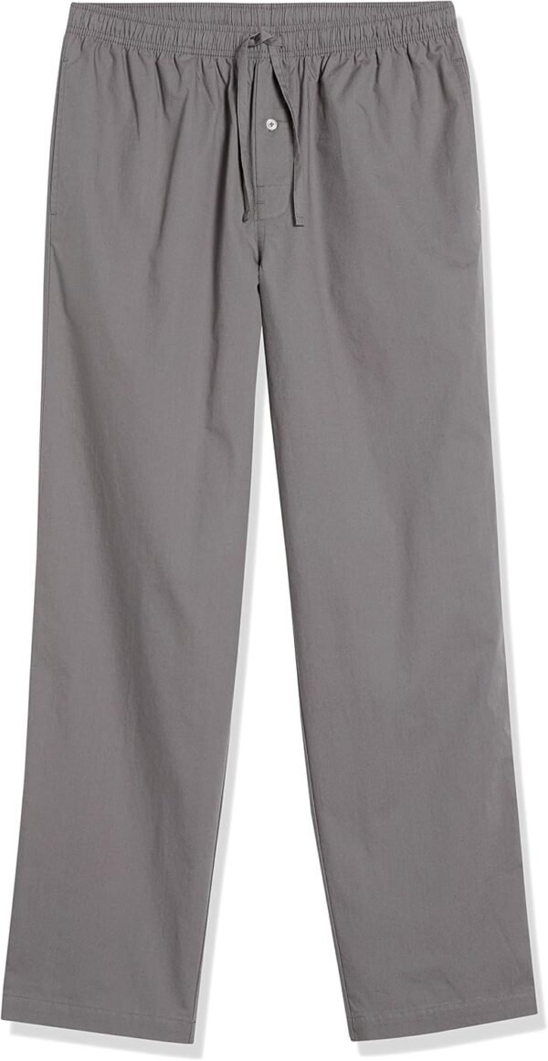 Amazon Essentials Pantalon de Pyjama Tissé, avec Poches, Coupe Droite Homme – Image 5