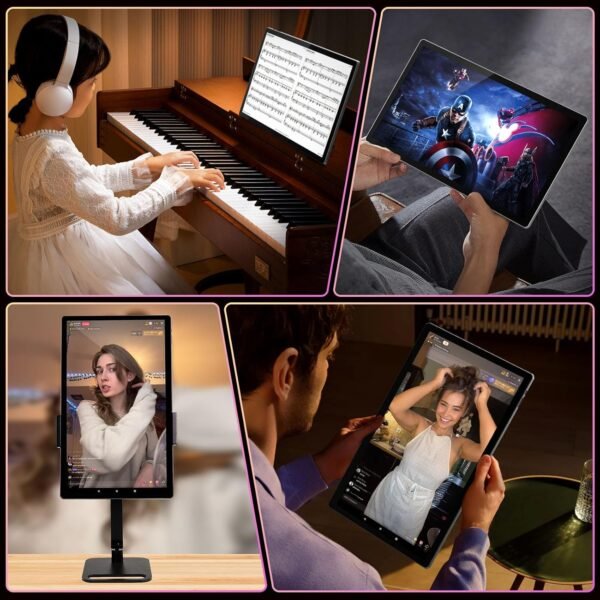 MESWAO 15.6 Pouces Tablette, Mes-B3 Grande Tablette Tactile avec écran IPS, Helio G99 Octa-Core, 6 Go RAM 128Go ROM(1TB TF), 12000 mAh, Android 13, BT 5.0, WiFi, Caméra de 32 MP – Image 8