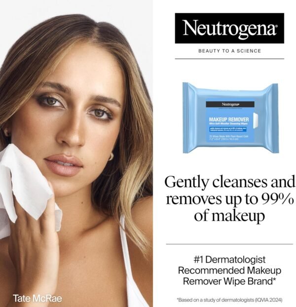 Neutrogena Makeup Remover Cleansing Towelettes, 25 Count (Pack of 2) by Neutrogena – Image 2
