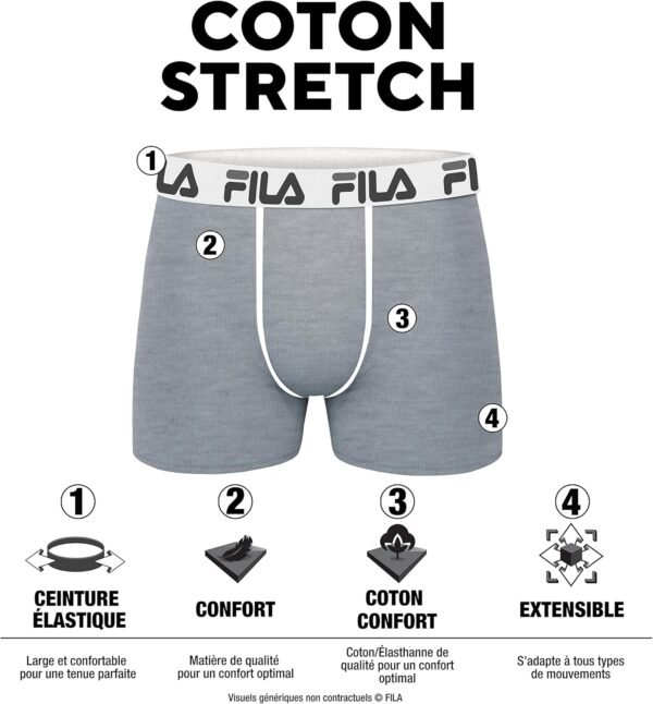 FILA Boxeur ajusté (Lot de 4) Homme – Image 2