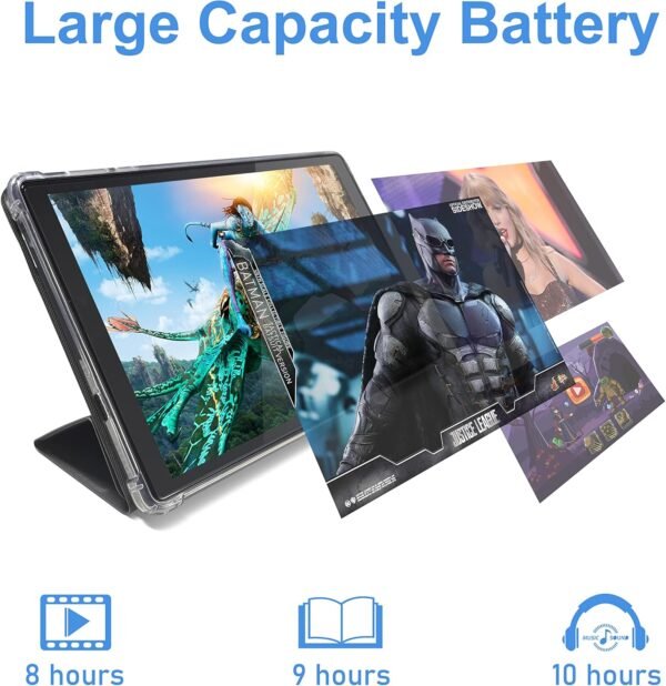 Tibuta Tablettes Android 14 2025, 10 Pouces, avec étui de Protection, processeur Quad-Core, caméra Frontale 5 Mpx et arrière 8 Mpx, Bluetooth 5 000 mAh, Wi-FI – Image 6