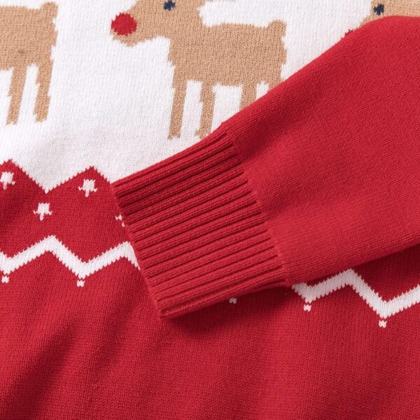 ZZSEAI Pull de Noël Garçon Fille,Garçons Filles Hiver Pull Impression Arbre de Noël Sweat-Shirt Pull De NoëL Fille 14 Ans Pull Long Noel Bébé Dessin animé Mignon Pulls Sweat Hauts – Image 6