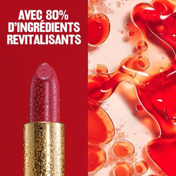 REVLON Rouge à lèvres Super Lustrous, Formule crémeuse pour des lèvres douces et pulpeuses, Sensation d'hydratation, 535 Rum Raisin, 4,2g – Image 5