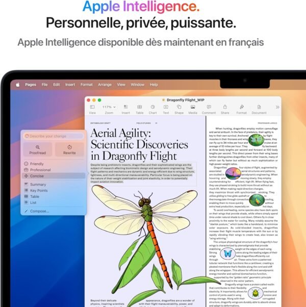 Apple MacBook Air 15 Pouces Ordinateur Portable avec Puce M4 : Conçu pour Apple Intelligence, Écran Liquid Retina de 15,3 Pouces, Mémoire unifiée de 16 Go, Stockage SSD de 256 Go, Touch ID ; Minuit – Image 4