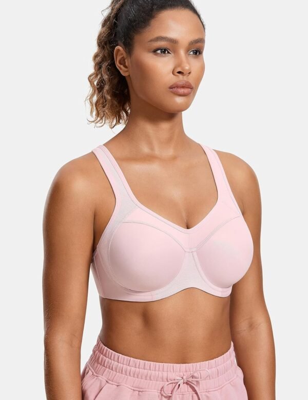 SYROKAN Femme Soutien-Gorge de Sport à Armature Grand Maintien Dos Nageur – Image 2