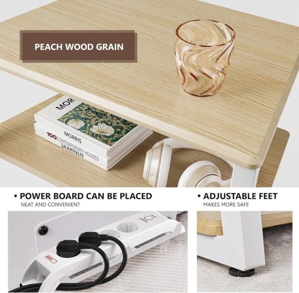 FITUEYES Meuble HiFi à 4 Etagères en Bois et Acier Support pour Platine Vinyle Meuble Audio/Vidéo Capacité de Charge Max. 50KG Structure Solide – Image 6