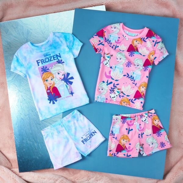 Get Trend Lot 2 Ensembles de Pyjama Fille et Ado Court Ensemble Fille Vêtement de Nuit Pyjamas Été Tenues Détente Idée Cadeau – Image 5