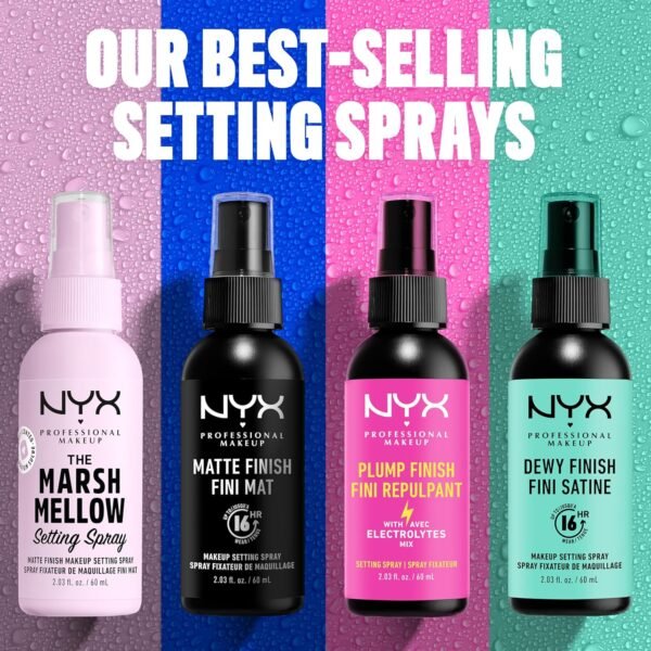 NYX Professional Makeup Spray Fixateur de Maquillage Matifiant Anti Brillance Marshmellow – Image 6
