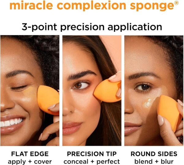Real Techniques Ensemble de 5 pièces Everyday Essentials +, pinceaux à maquillage et éponge à maquillage, pour fond de teint, fard à joues, poudre bronzante, sans cruauté envers les animaux – Image 8