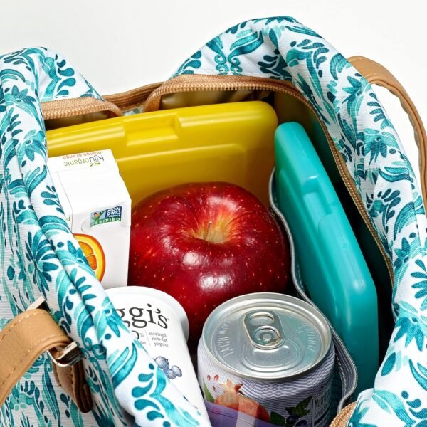 Fit & Fresh Cool Coolers Lot de 4 Blocs réfrigérants Fins réutilisables pour boîtes à déjeuner, Sacs à déjeuner et glacières, Multicolore – Image 6