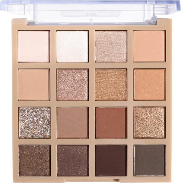 Wet n Wild Always Naked Palette de Fards à Paupières, Ombres à Paupières Neutres et Mélangeables avec Finitions Mates, Pailletées et Scintillantes, avec 16 Teintes Ultra-Pigmentées – Image 2