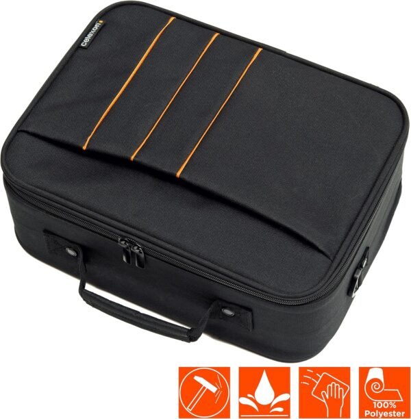 celexon Sacoche de Transport pour vidéoprojecteur Economy Large - 41x29x15cm -Lavable & imperméable -Armature en Coque Rigide -100% Polyester -Noir – Image 3